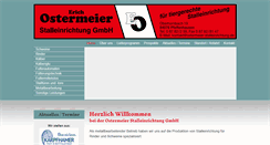 Desktop Screenshot of ostermeier-stalleinrichtung.de