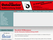 Tablet Screenshot of ostermeier-stalleinrichtung.de